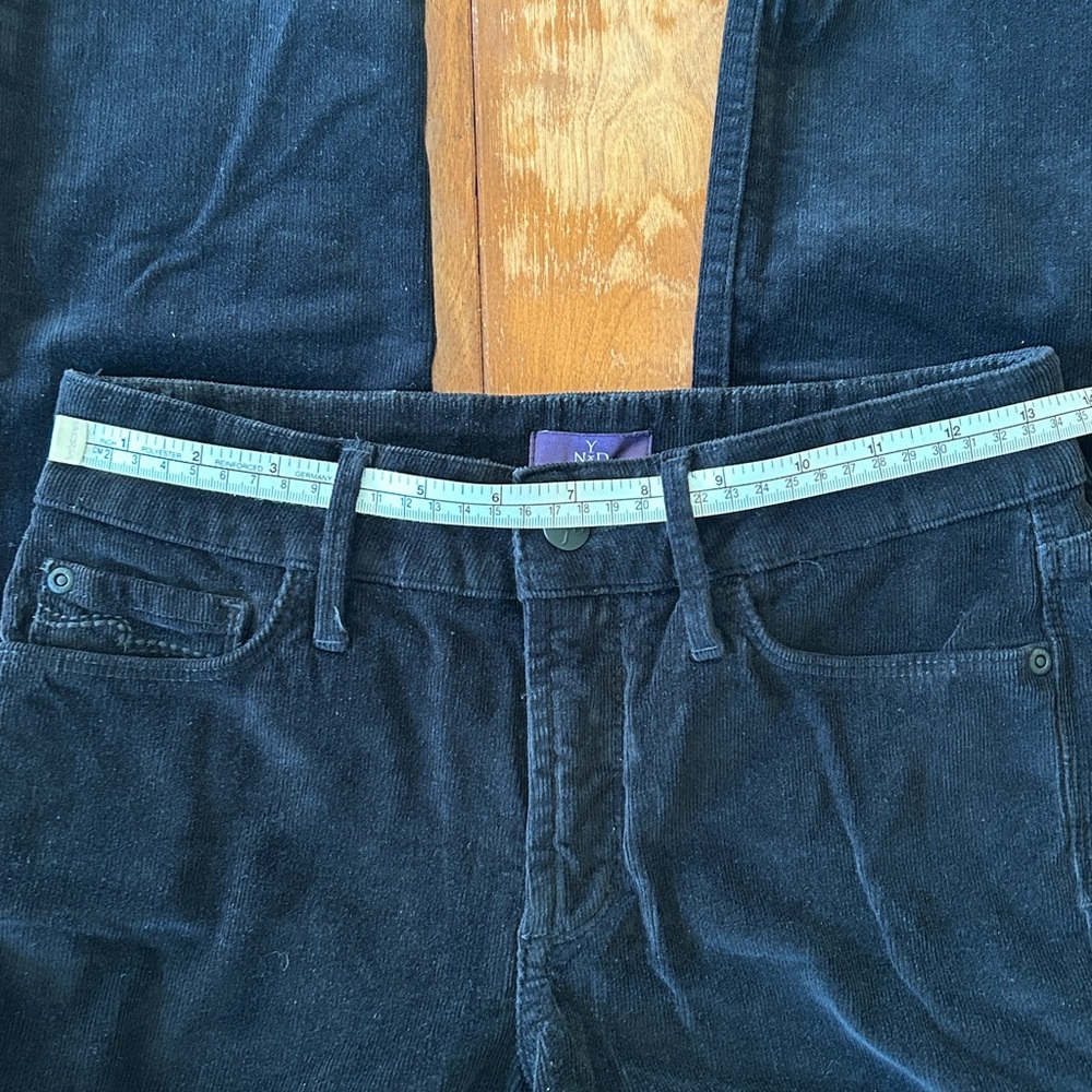 NYDJ Black Corduroy Legging Jeans 00P - Picture 11 of 14